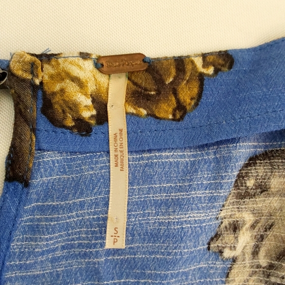 Free People All the right ruffles blue floral romper - Picture 6 of 10